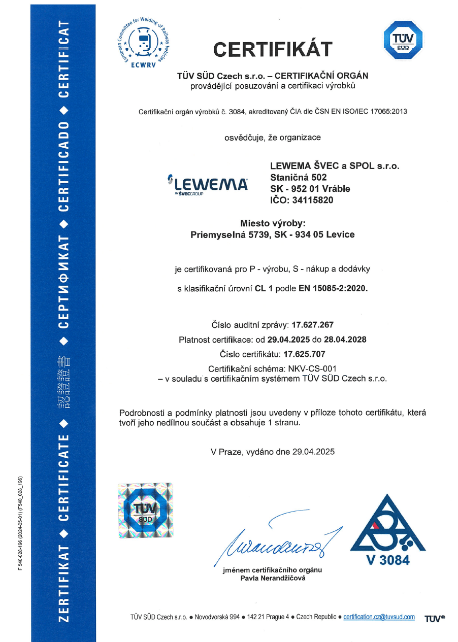 lewema en 15085 sk